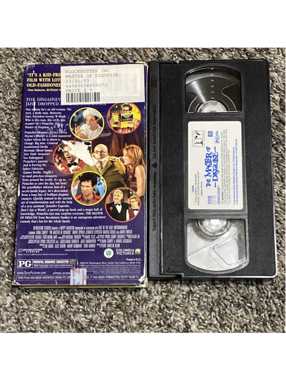 The Master of Disguise (VHS, 2003) Dana Carvey Family Comedy Movie